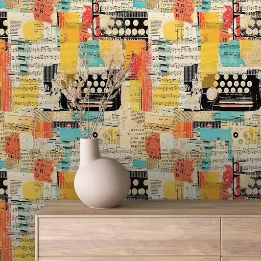 Papier Peint Graffiti Urbain Multicolore Style Street Art Dynamique