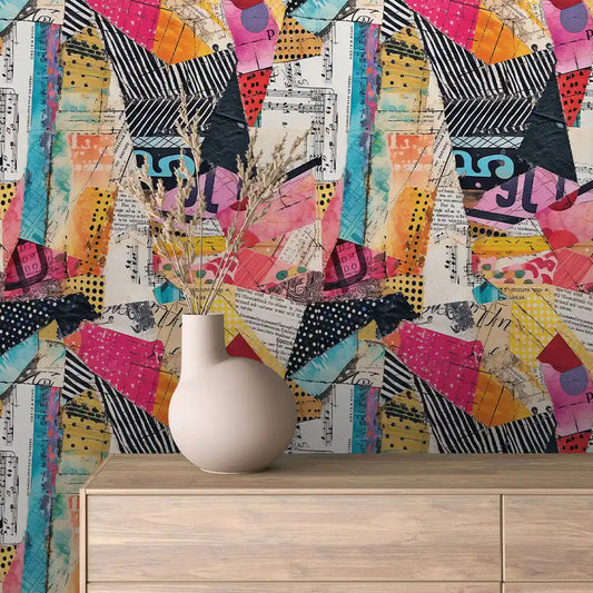 Papier Peint Graffiti Urbain Multicolore Style Street Art Dynamique