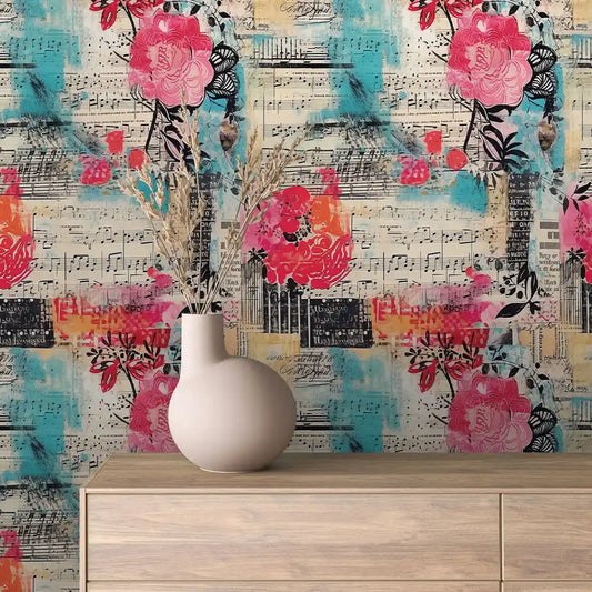 Papier Peint Graffiti Urbain Multicolore Style Street Art Dynamique