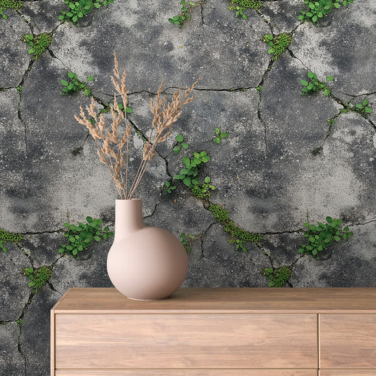 Papier Peint Effet Béton Brut Style Industriel Naturel