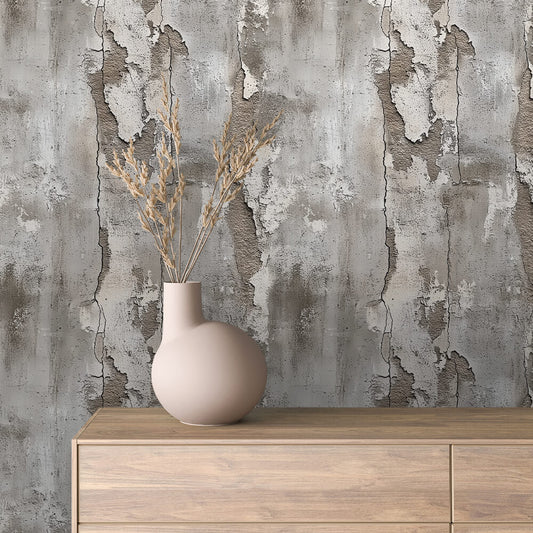 Papier Peint Effet Béton Brut Style Industriel Naturel