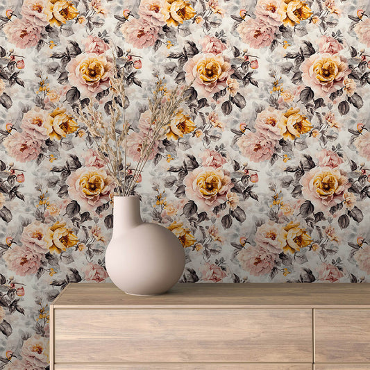 Papier Peint Floral Aquarelle Élégance Douce et Naturelle