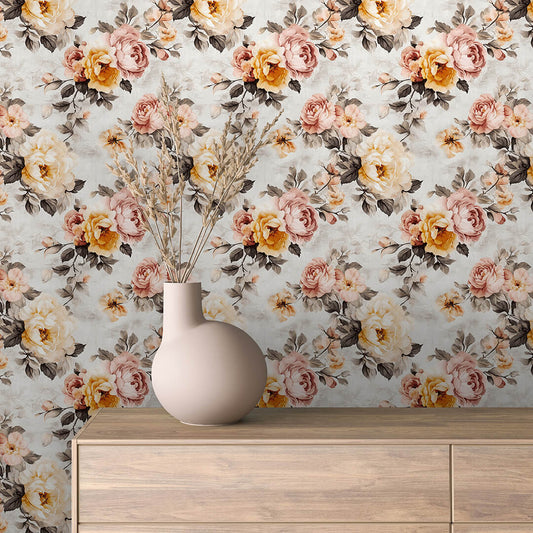 Papier Peint Floral Aquarelle Élégance Douce et Naturelle