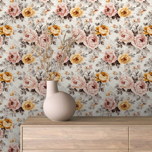 Papier Peint Floral Aquarelle Élégance Douce et Naturelle