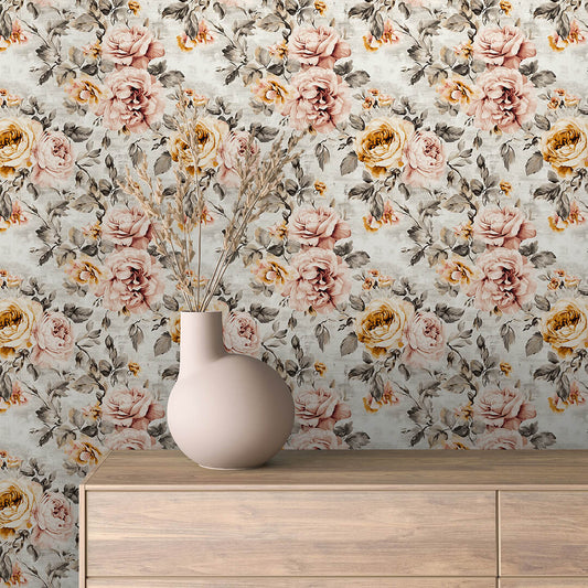 Papier Peint Floral Aquarelle Élégance Douce et Naturelle