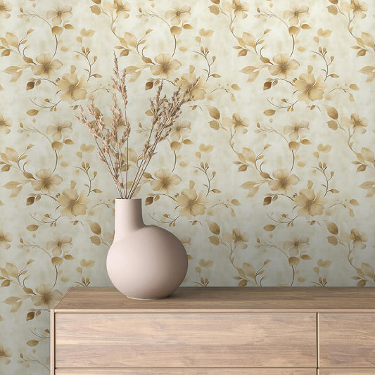 Papier Peint Floral Aquarelle Élégance Douce et Naturelle