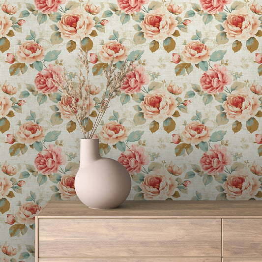 Papier Peint Floral Aquarelle Élégance Douce et Naturelle