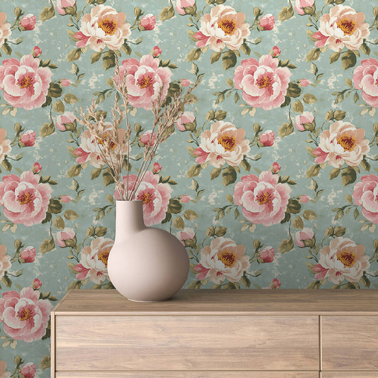 Papier Peint Floral Aquarelle Élégance Douce et Naturelle