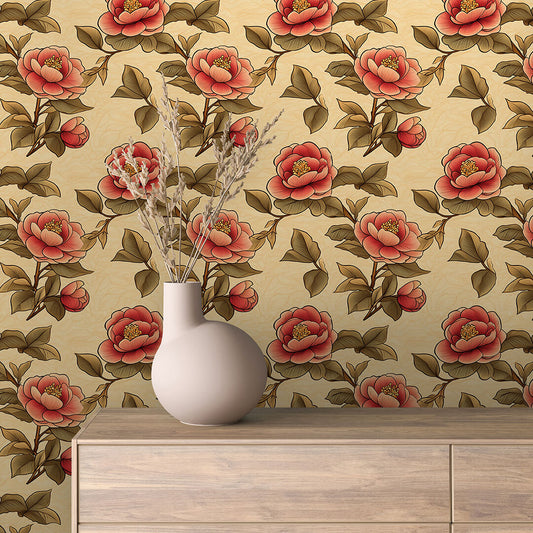 Papier Peint Floral Aquarelle Élégance Douce et Naturelle