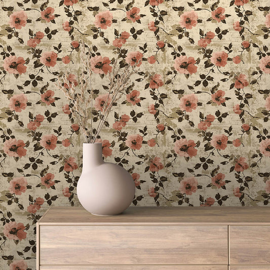 Papier Peint Floral Aquarelle Élégance Douce et Naturelle