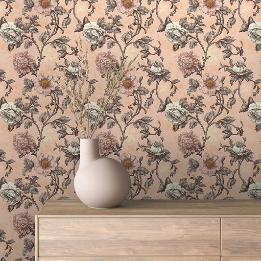 Papier Peint Floral Aquarelle Élégance Douce et Naturelle
