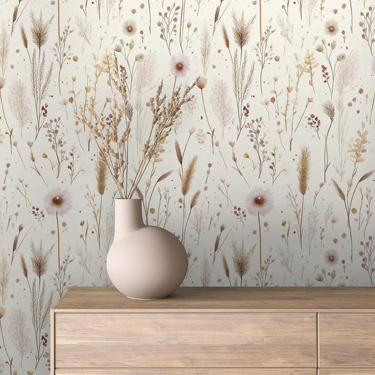 Papier Peint Floral Aquarelle Élégance Douce et Naturelle