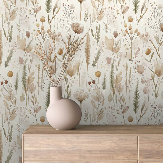 Papier Peint Floral Aquarelle Élégance Douce et Naturelle