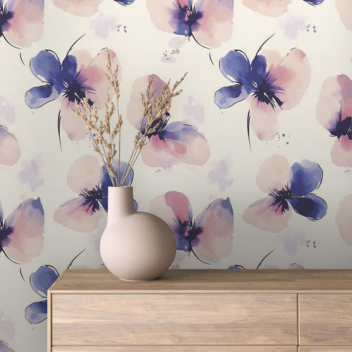 Papier Peint Floral Aquarelle Élégance Douce et Naturelle