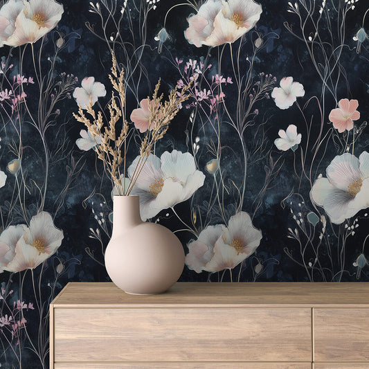 Papier Peint Floral Aquarelle Élégance Douce et Naturelle