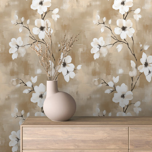 Papier Peint Floral Aquarelle Élégance Douce et Naturelle