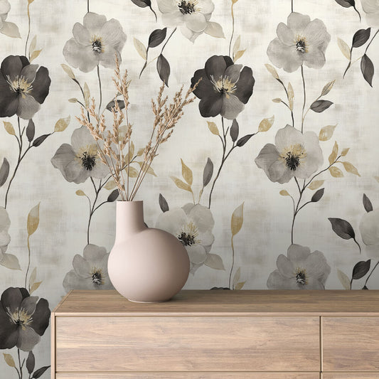 Papier Peint Floral Aquarelle Élégance Douce et Naturelle