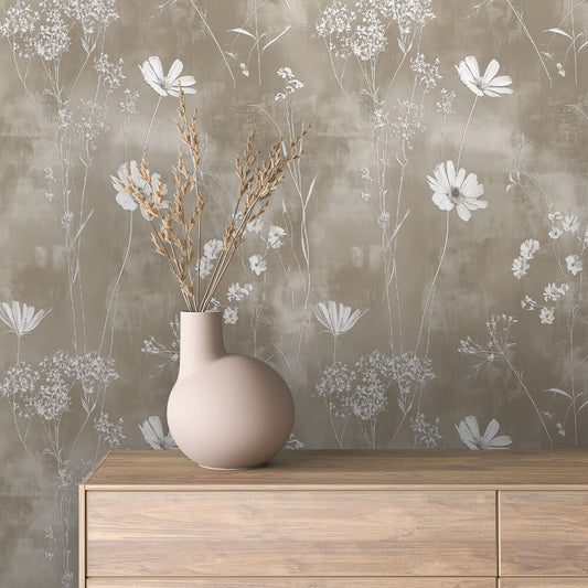 Papier Peint Floral Aquarelle Élégance Douce et Naturelle