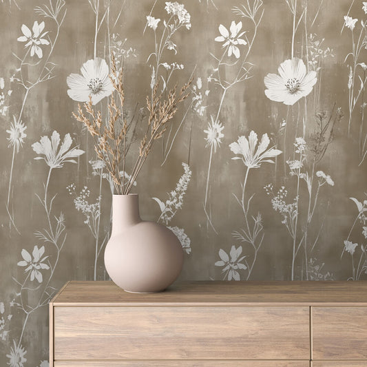 Papier Peint Floral Aquarelle Élégance Douce et Naturelle