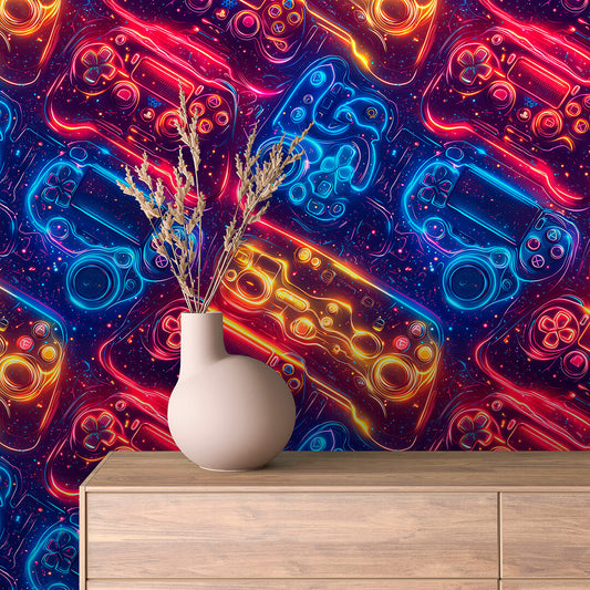 Papier Peint Artistique Style Street Art Multicolore