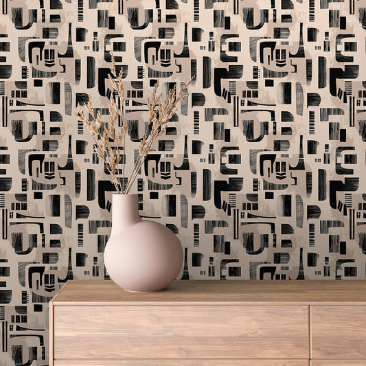 Papier Peint Effet Parchemin Vintage Design Artistique Antique