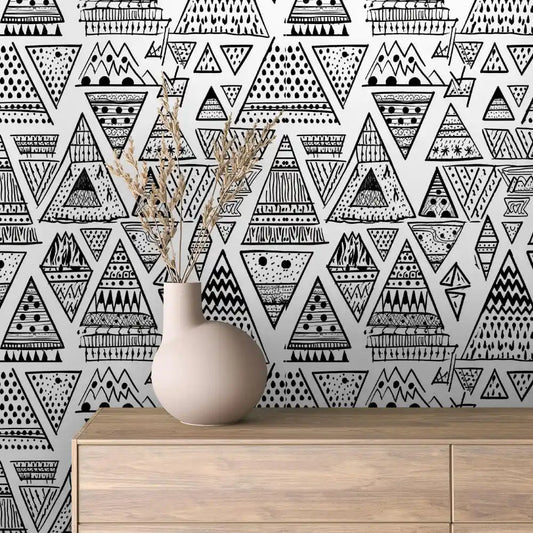 Papier Peint Graphique Design Abstrait Moderne
