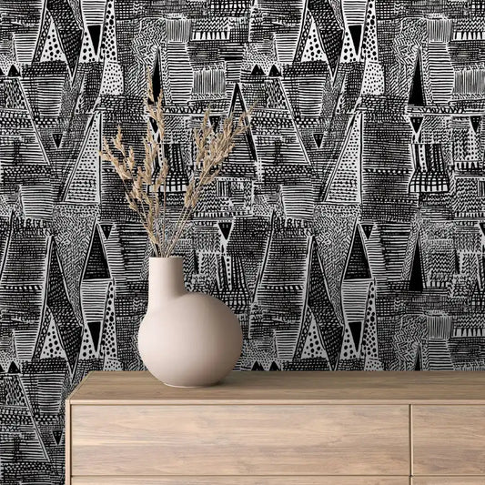 Papier Peint Graphique Design Abstrait Moderne