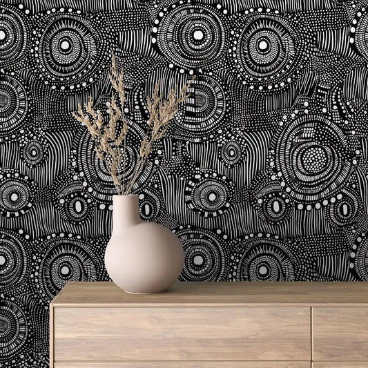 Papier Peint Graphique Design Abstrait Moderne