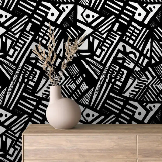 Papier Peint Graphique Design Abstrait Moderne