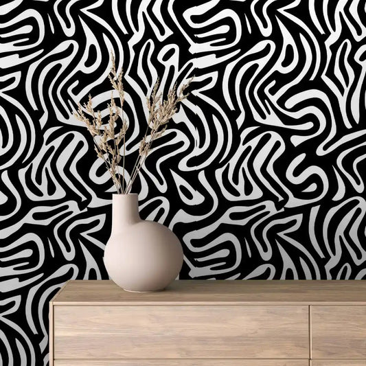 Papier Peint Graphique Design Abstrait Moderne