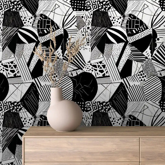 Papier Peint Graphique Design Abstrait Moderne