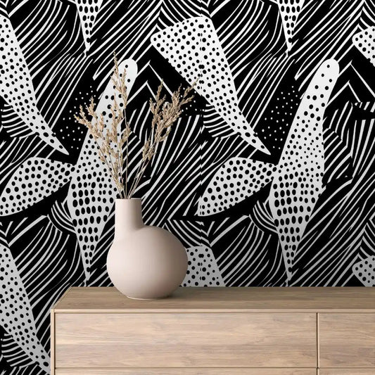 Papier Peint Graphique Design Abstrait Moderne