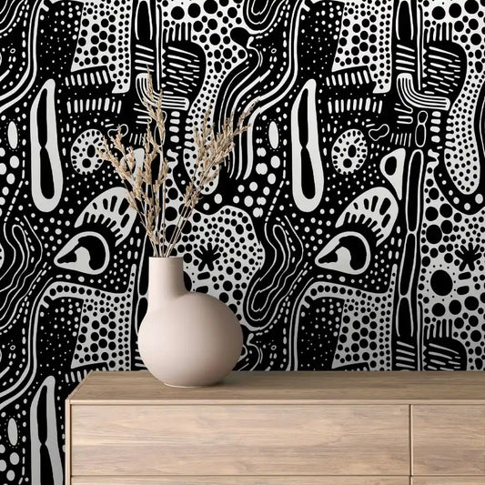 Papier Peint Graphique Design Abstrait Moderne