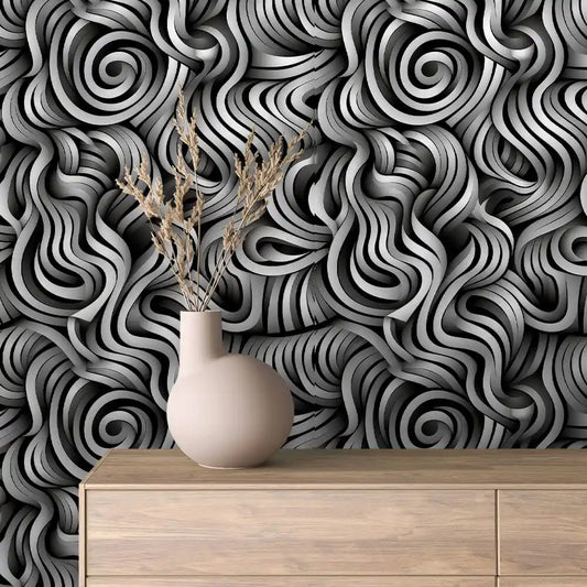 Papier Peint Graphique Design Abstrait Moderne