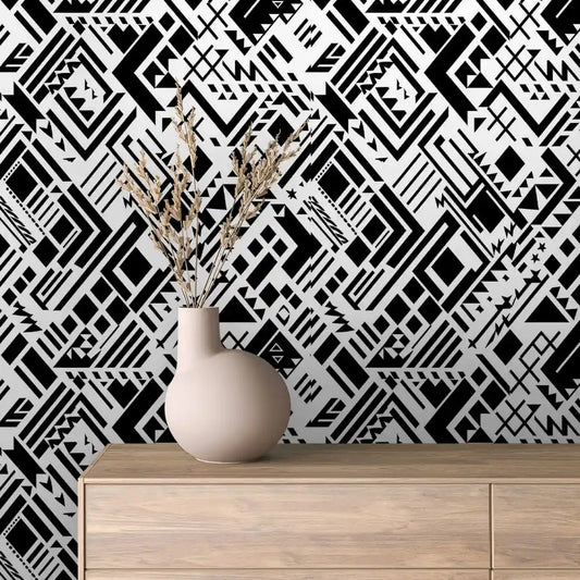 Papier Peint Graphique Design Abstrait Moderne