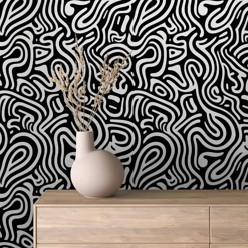 Papier Peint Graphique Design Abstrait Moderne