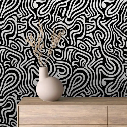 Papier Peint Graphique Design Abstrait Moderne