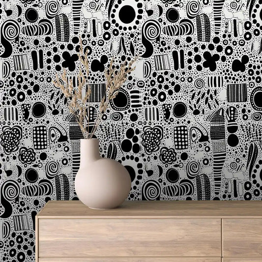 Papier Peint Graphique Design Abstrait Moderne