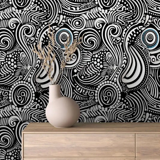 Papier Peint Graphique Design Abstrait Moderne