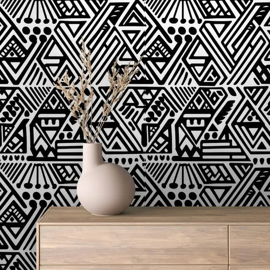 Papier Peint Graphique Design Abstrait Moderne