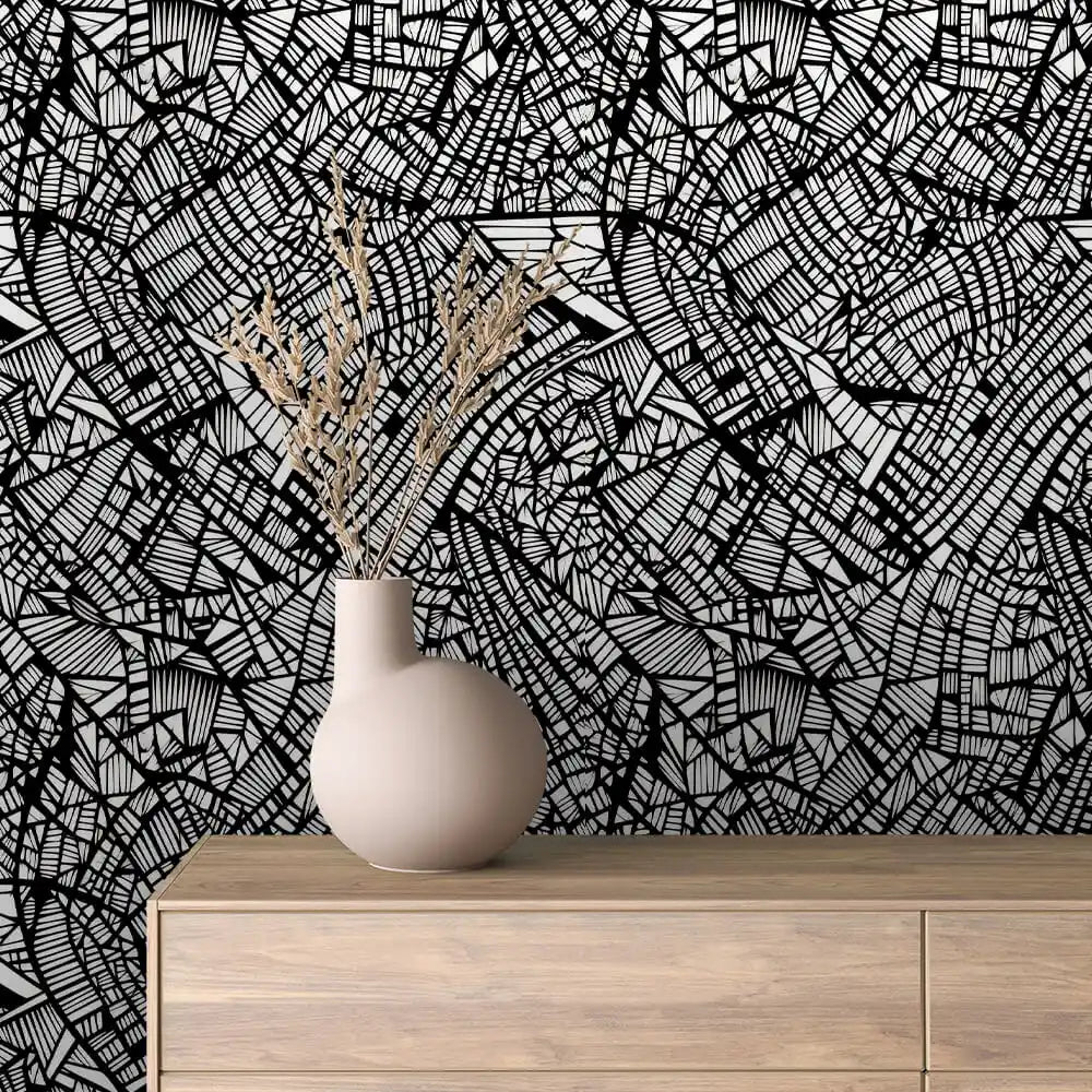 Papier Peint Graphique Design Abstrait Moderne