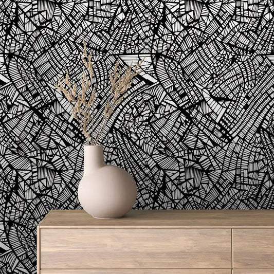 Papier Peint Graphique Design Abstrait Moderne