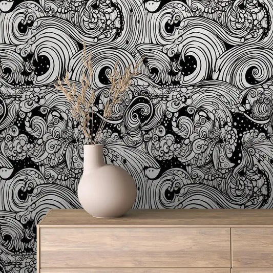 Papier Peint Graphique Design Abstrait Moderne