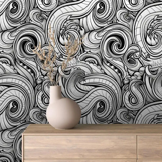 Papier Peint Graphique Design Abstrait Moderne