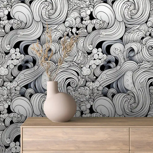 Papier Peint Graphique Design Abstrait Moderne