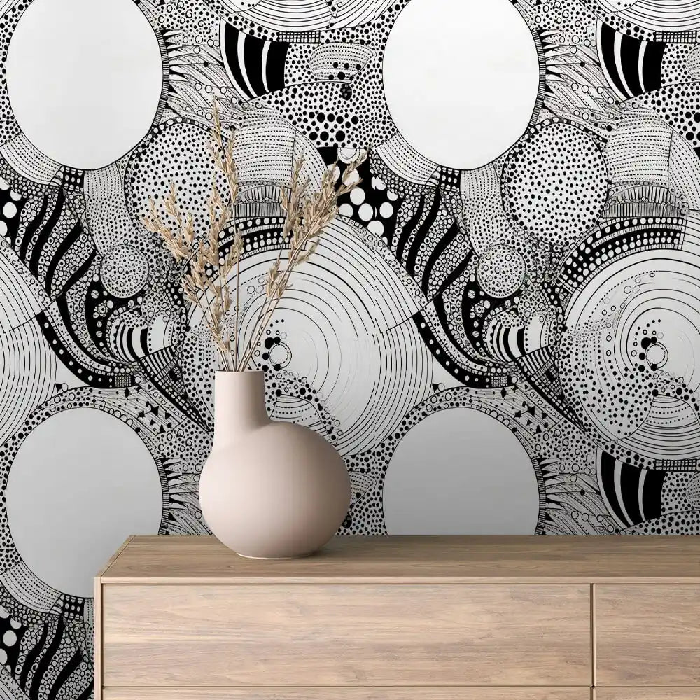 Papier Peint Graphique Design Abstrait Moderne