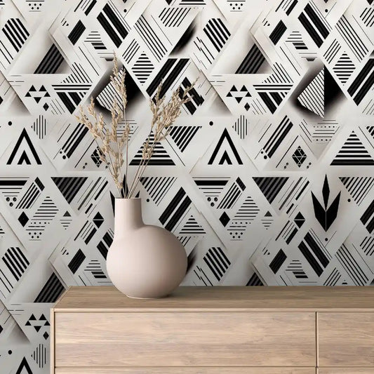 Papier Peint Graphique Design Abstrait Moderne