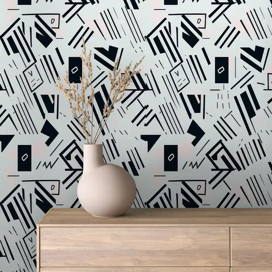 Papier Peint Graphique Design Abstrait Moderne