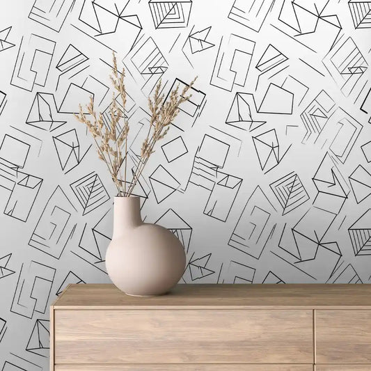 Papier Peint Graphique Design Abstrait Moderne