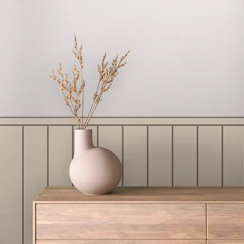 Papier Peint Minimaliste Effet Panneaux Bois